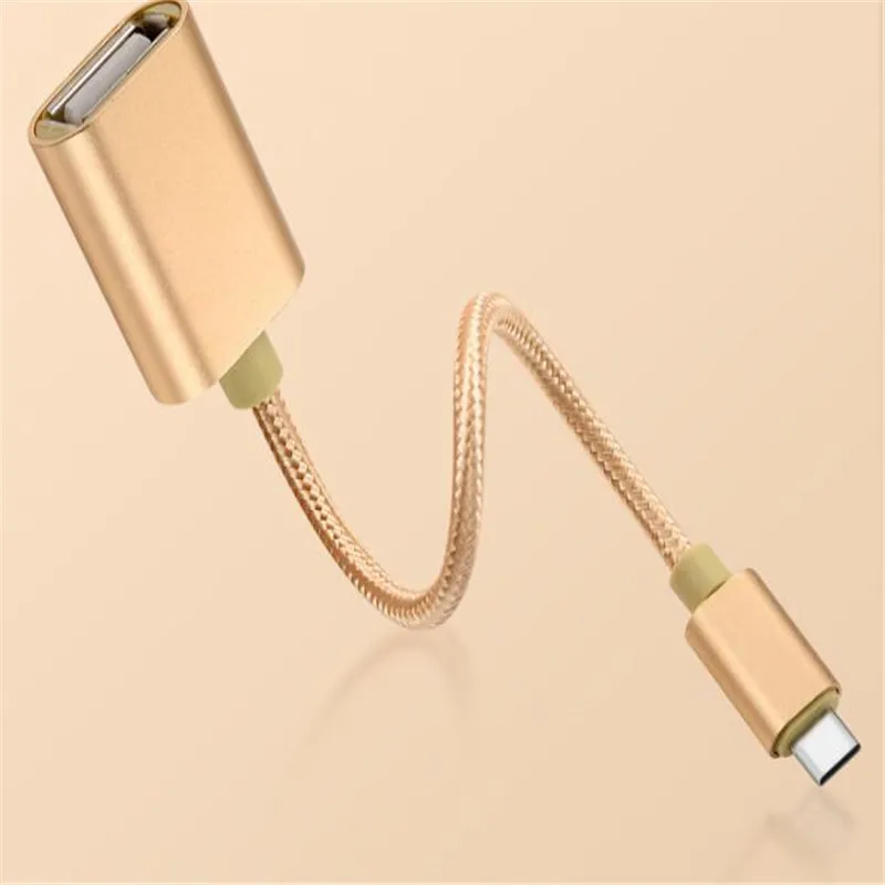 Type-C OTG адаптер usb-кабель type C штекер USB 2,0 Женский OTG кабель для передачи данных 14 см