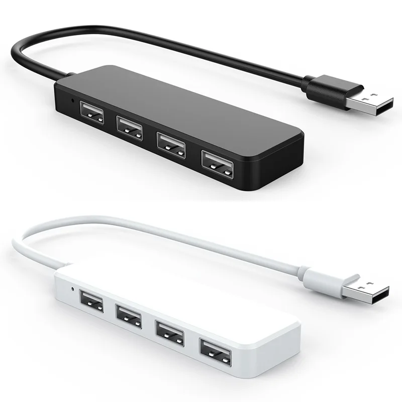 Ультратонкий USB Hub 4-портовый USB 2,0 концентратор