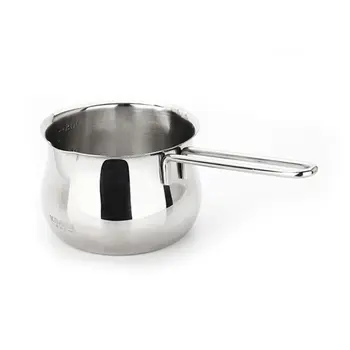 

Mini Milk Heating Pot Sauces Butter Chocolate Melting Pan Handle Stainless Steel Y5GA