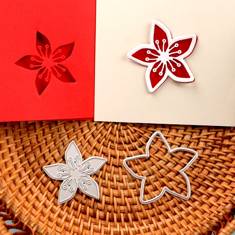 DUOFEN 금속 절단 다이 다양한 컷 아웃 꽃과 나비 스텐실 DIY 종이 공예 프로젝트 2021 신규