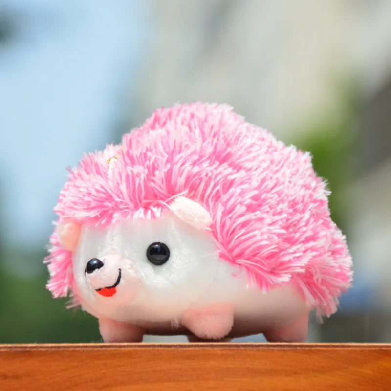 

12 см Плюшевые игрушки Ежик мини брелок кольцо кулон плюшевая игрушка животное мягкий милый автомобиль меховые подарки для женщин девочки милая кукла