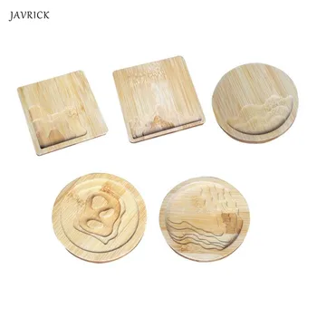 

Handmade Natural Acacia Wood Coaster Round Square DIY Resin Teacup Mat Wooden Coasters for Drinks Resin Art Crafts