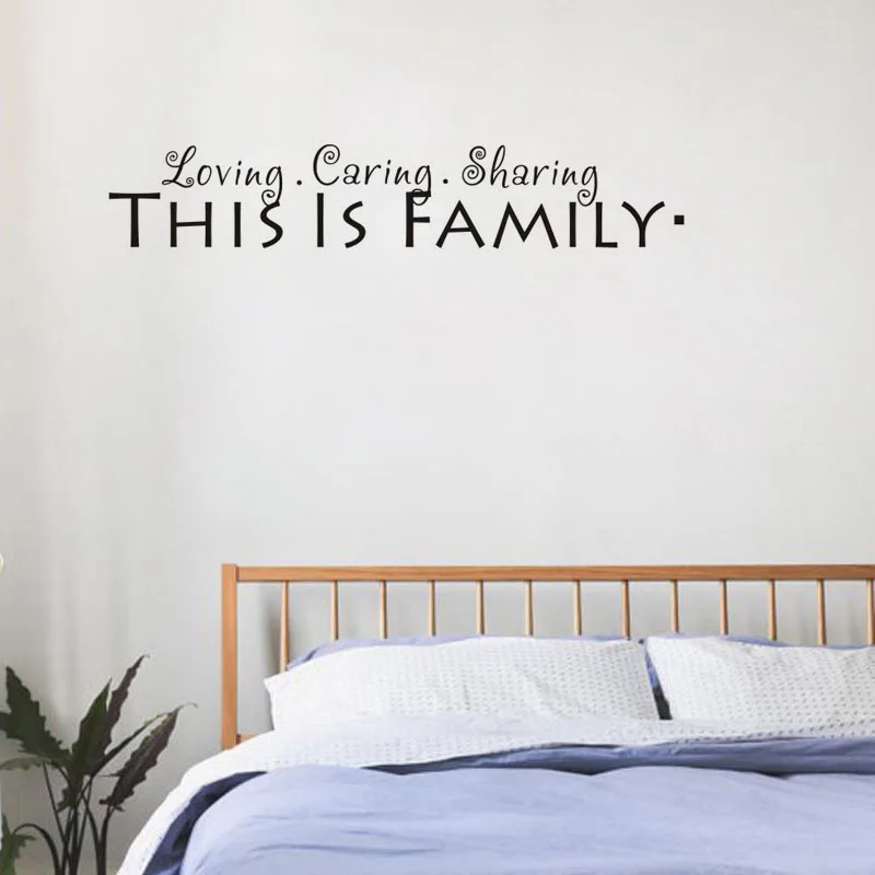 

Family English Quotes Wall Stickers Funny Words Art Wall Decals for Kids Rooms Bedroom Living Room Home Decor DC0015