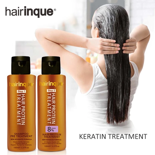 Pro 8% Formalin Keratin With Purifying Shampoo Set Straighten Treatment Frizz-free Soft & Smooth Hair Gift Set Hair & Scalp Treatments - AliExpress