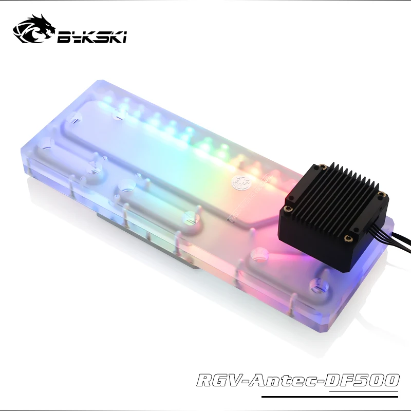 BYKSKI ANTEC DF500 Chasis использованный чехол Wate Tank с компьютерным охлаждением RGB резервуар