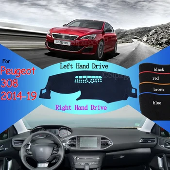 

Carpet Sun Board Cover Avoid Light Pad Protective Pad Instrument platform cover for Peugeot 308 T9 2014~2019 308 308sw 308GTI
