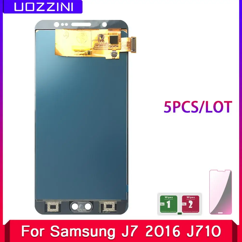 5 шт./лот 100% протестирован для Samsung Galaxy J7 2016 J710 SM-J710F J710M J710H J710FN ЖК-дисплей с