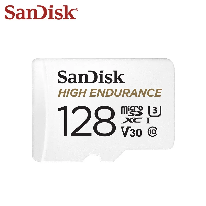 Оригинальная высокопрочная карта Micro SD SanDisk, SDHC, 32 ГБ, SDXC, 64 ГБ, 128 ГБ, 256 ГБ, U3, V30, карта трансфлэш-памяти для минимирования DVR устройств