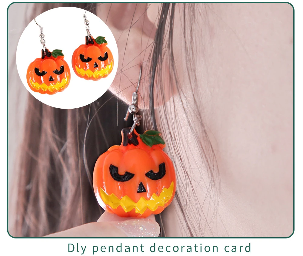 10 Pair Ladies Girls Halloween Earrings Funny Pumpkin Ghost Bat Eyes Devil Ear Hook Dance Dress Up Christmas Easter Cosplay Party Diy Decorations Aliexpress