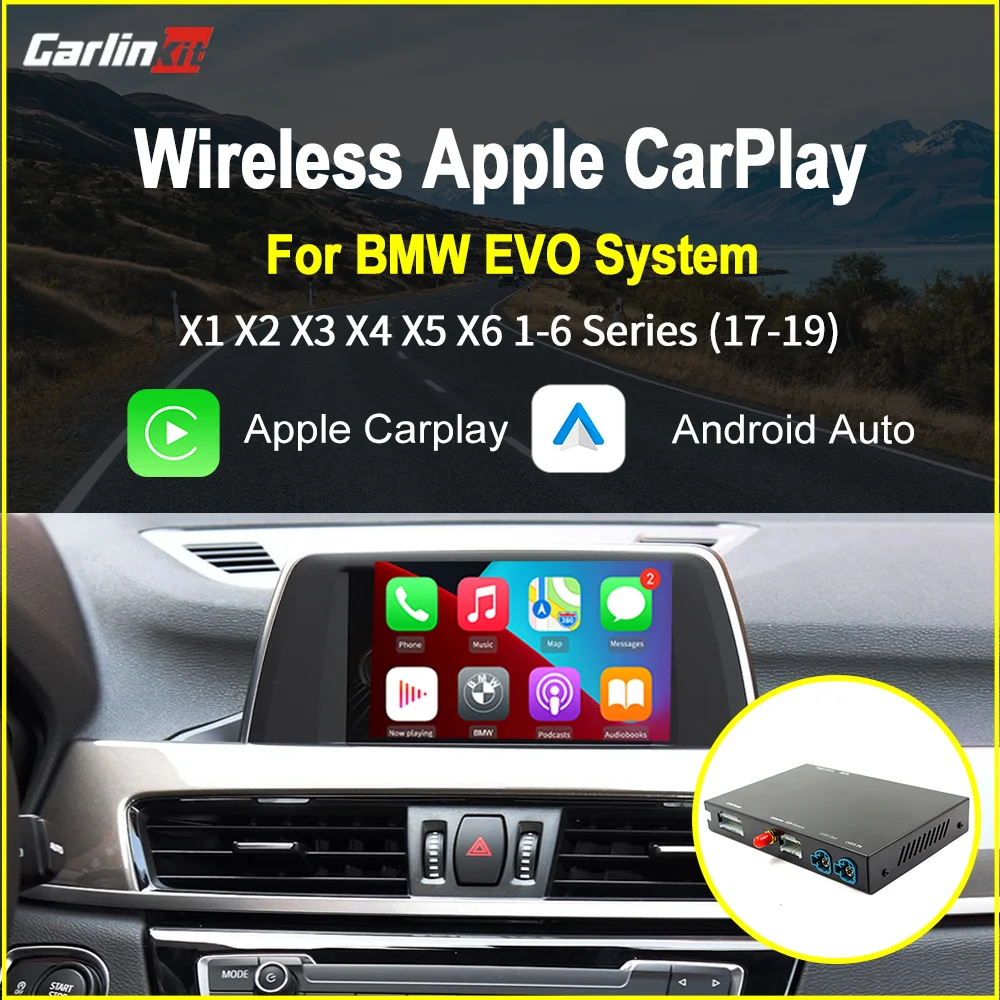 Carlinkit беспроводной Apple Carplay/Android Auto для BMW EVO поддержка Mirrorlink /Airplay/IOS карта музыки