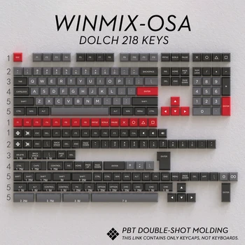 

OSA keycap PBT dolch lava orange customized full set of ball cap two color