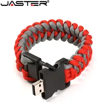 JASTER нейлоновые плетеные браслеты USB флэш-накопитель на открытом воздухе U диск браслеты 4 ГБ 8 ГБ 16 ГБ 32 ГБ 64 ГБ 128 Гб внешний накопитель