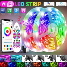 

Led Light Strips 5050 RGB Bluetooth WIFI IR Controller Flexible Luces Waterproof Tape Decoration TV BackLight lights For Bedroom