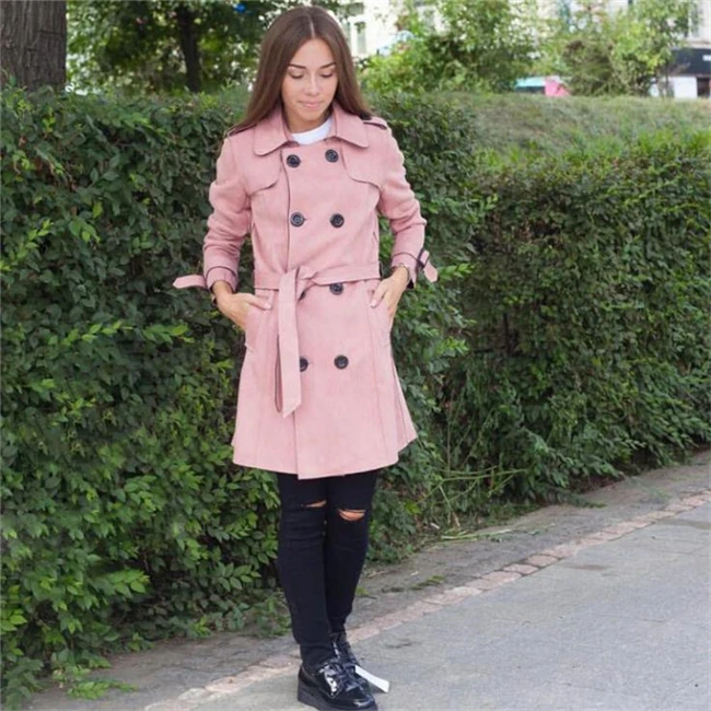Весна Стиль Slim Fit Тренч AliExpress EBay
