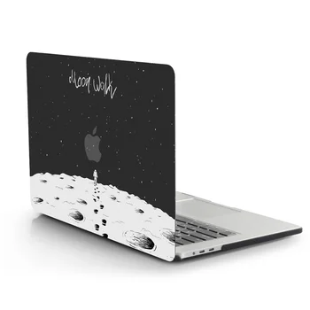 

New 3D printing Moon walk Case For MacBook Air Pro Retina 11 12 13 15 for mac book 13.3 15.4 inch with Touch Bar+ Keyboard Cover