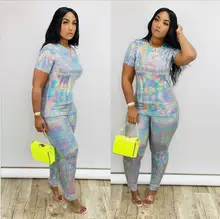 2 Two Piece Set Women African Clothes Sequins Suit (Top And Pants) Super Elastic Party Plus Size Suits For Lady 2 Two Piece Set Women African Clothes Sequins Suit (Top And Pants) Super Elastic Party Plus Size Suits For Lady