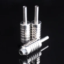 Высокое качество Профессиональный 22/25 мм рукоятка из нержавеющей стали self-задней трубки задней татуировки ручка татуировка трубка с задним стержнем#118