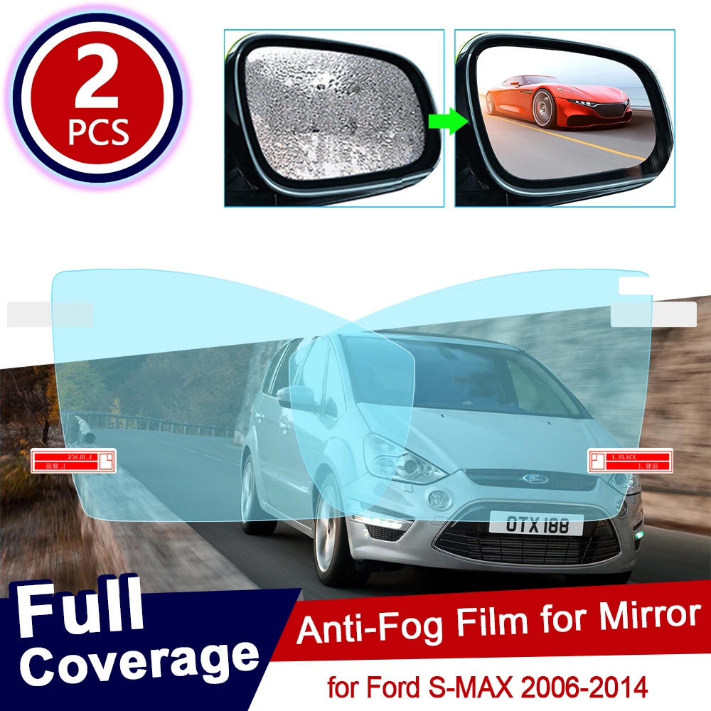 Per Ford S-Max Mk1 2006 ~ 2014 Copertura Completa Anti Fog Pellicola Specchietto Retrovisore Anti-Fog Film Accessori 2007 2008 2012 2013 Smax S Max