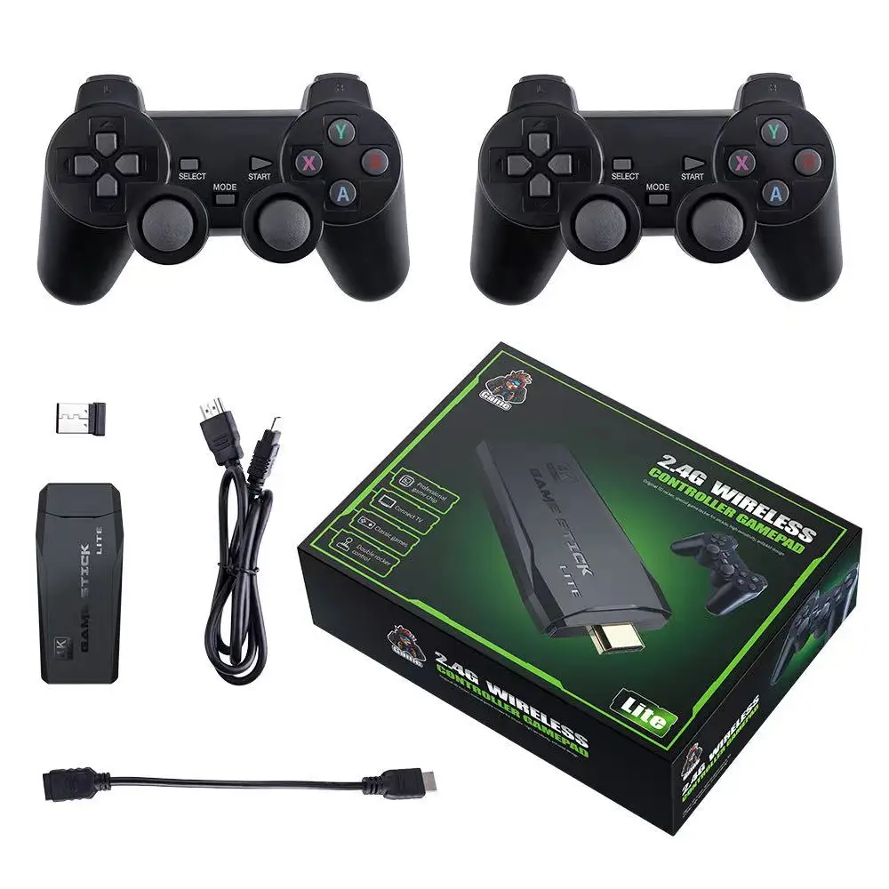 4k Wireless Hd Retro Game Console M8 Family Tv Mini Game Box 32g Potable Nostalgic Game Player 2 4g Wireless Controller Gamepad Video Game Consoles Aliexpress