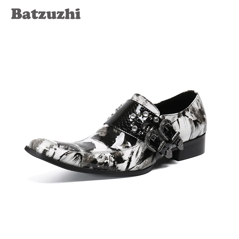 

Batzuzhi Luxury Men's Shoes Handmade Top Quality Formal Leather Dress Shoes Japanese Style Punk Shoes Men Party Zapatos Hombre