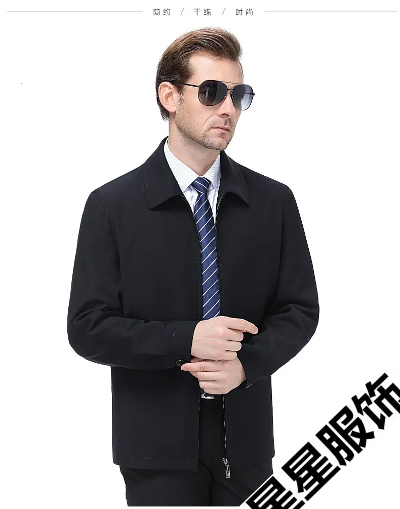 6XL 8XL 5XL men's coat thin spring and autumn seasonal work wear double-sided middle-aged men's jacket work clothes large code