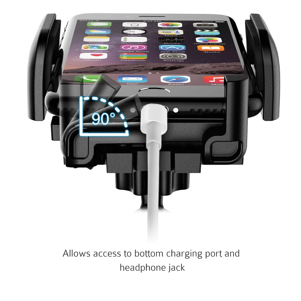 Original MPOW Universal Smartphone CD Slot Car Mount Phone Stand Holder Cradles with Three Side Grips For iPhone XSX876 (5)