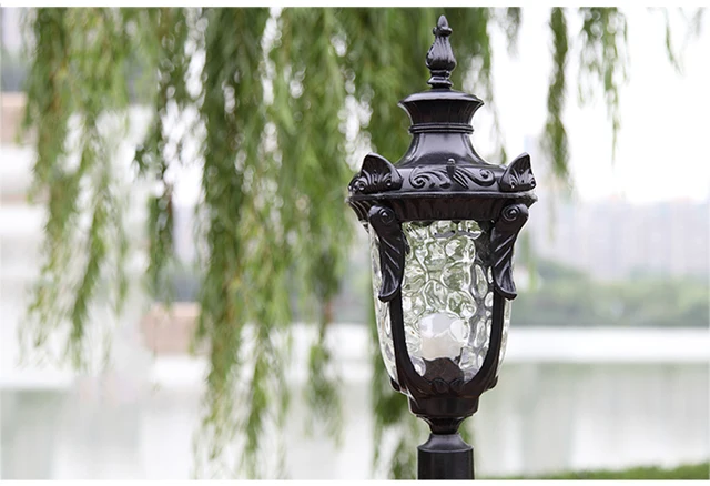 Lampe de jardin d'extérieur étanche (H≈ 1.8M), éclairage de