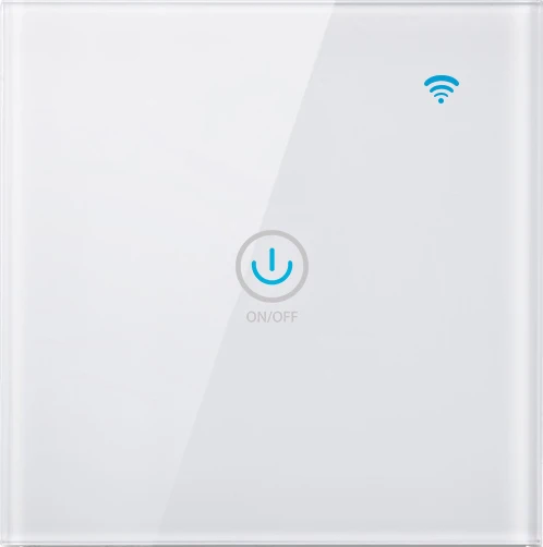 Tuya Smart Touch Switch Intelligence WiFi управление Светодиодный светильник EU/UK standard - Цвет: 1-Gang