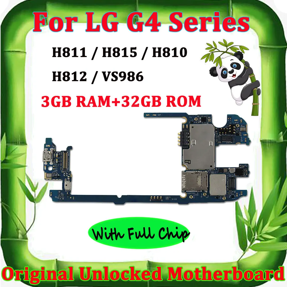 Для LG G4 H815 H810 H812 H811 H818 VS986 оригинальная материнская плата с полным набором чипов и разблокированная материнская плата разблокировать материнская плата Тесты