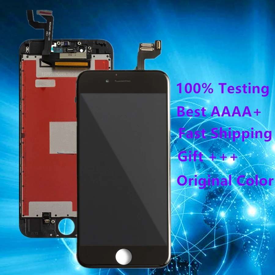 Лучшее качество для iPhone 6S Plus ЖК дисплей + сенсорный дигитайзер экран в сборе с