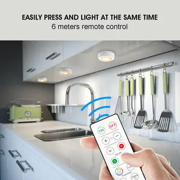 

Portable Night Light Energy Saving Remote Control Closet ABS LED 16 Colors Automatic Camping Emergency LED Night Lights