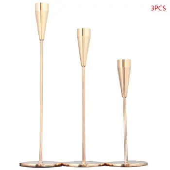 

Handmade 3 Pcs Creative Candle Holder Reusable Candlestick Desktop Ornaments Candlestand Homes Decoration