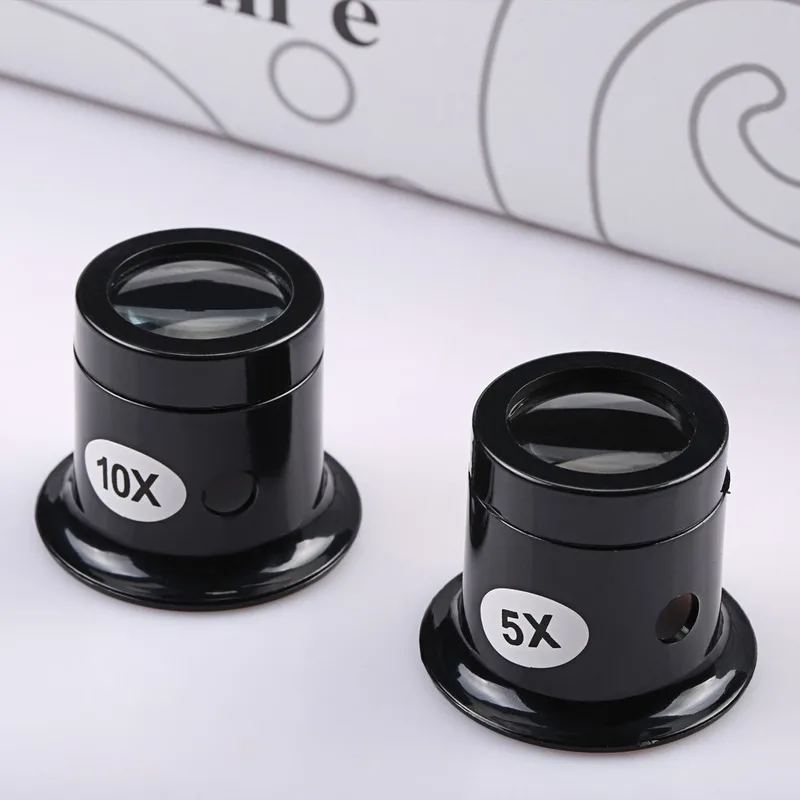 Watch Magnifier Tool 10X/5X Monocular Magnifying Glass Loupe Lens Eye Magnifier Len Repair Kit Tool watch magnifier
