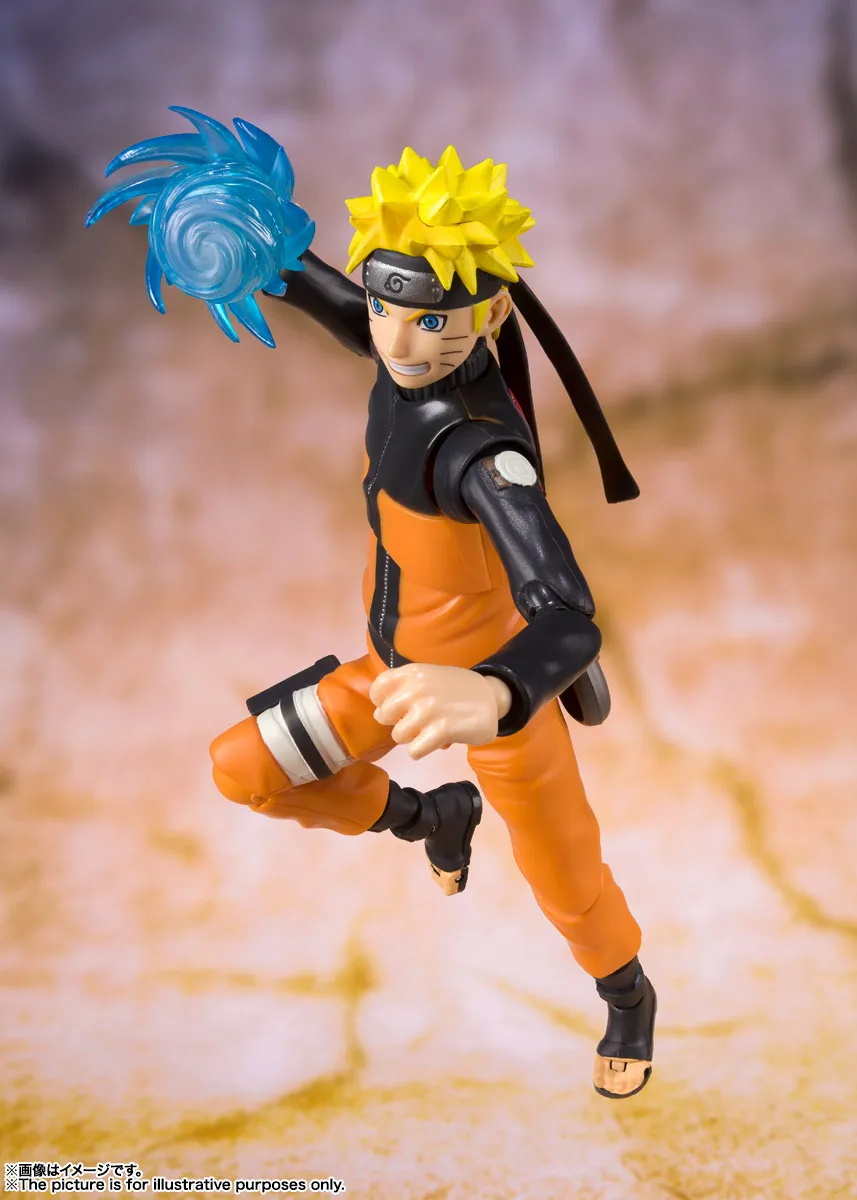 Bandai Genuine Shf Uzumaki Naruto Joints Movable Action Figure Model