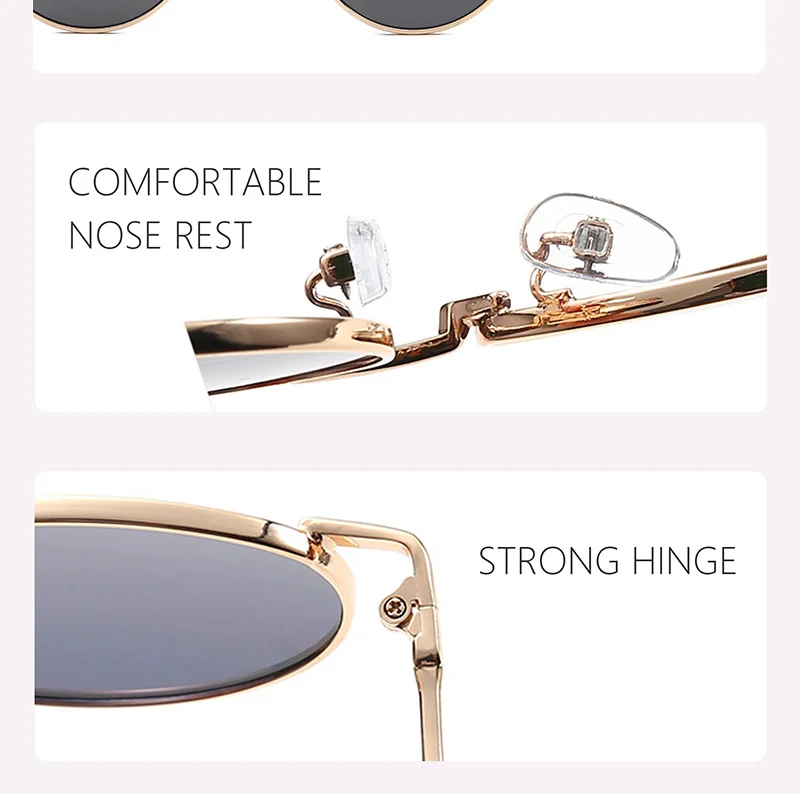 GAOOZE Round Glasses Women's Sunglasses for Men 2022 Luxury Vintage Female Sunglasses Retro Design Zonnebril Dames UV400 YJ012 coach sunglasses