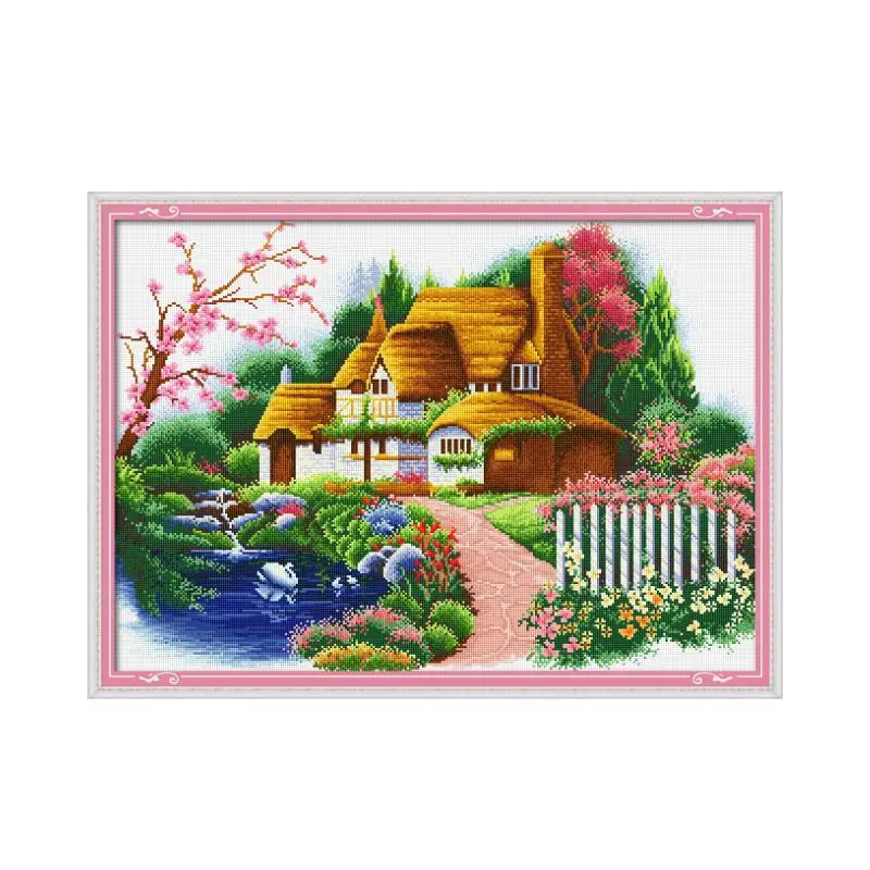 Алмазная живопись Dream Cabin картины с квадратными стразами 5D сделай сам мозаика