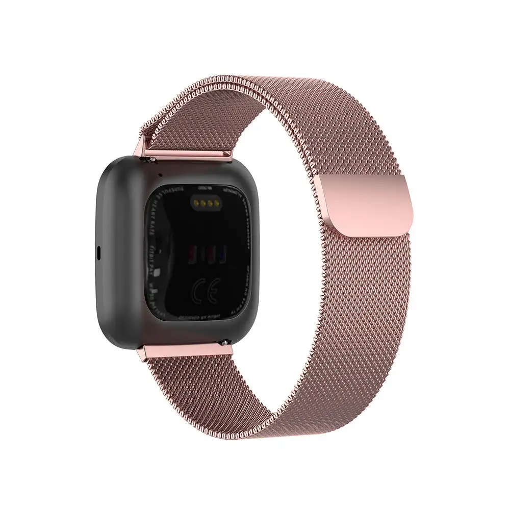 Миланская петля для Fitbit Versa2/Lite мужской браслет на магнитной регулируемой застежке для Fitbit Versa 2/Lite для бизнеса - Цвет ремешка: Rosepink
