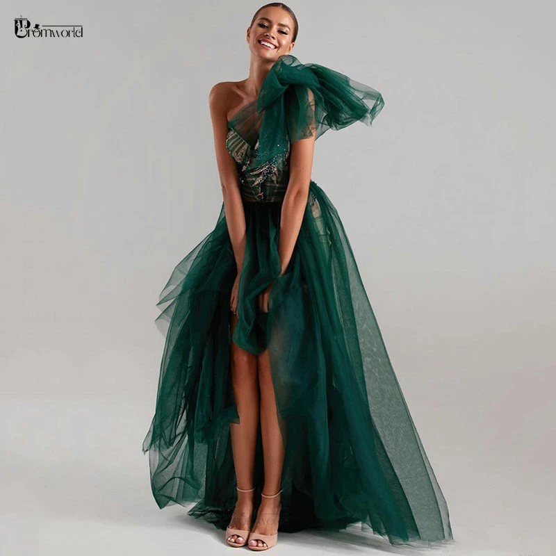 Prom Dresses 2022 High Low Green