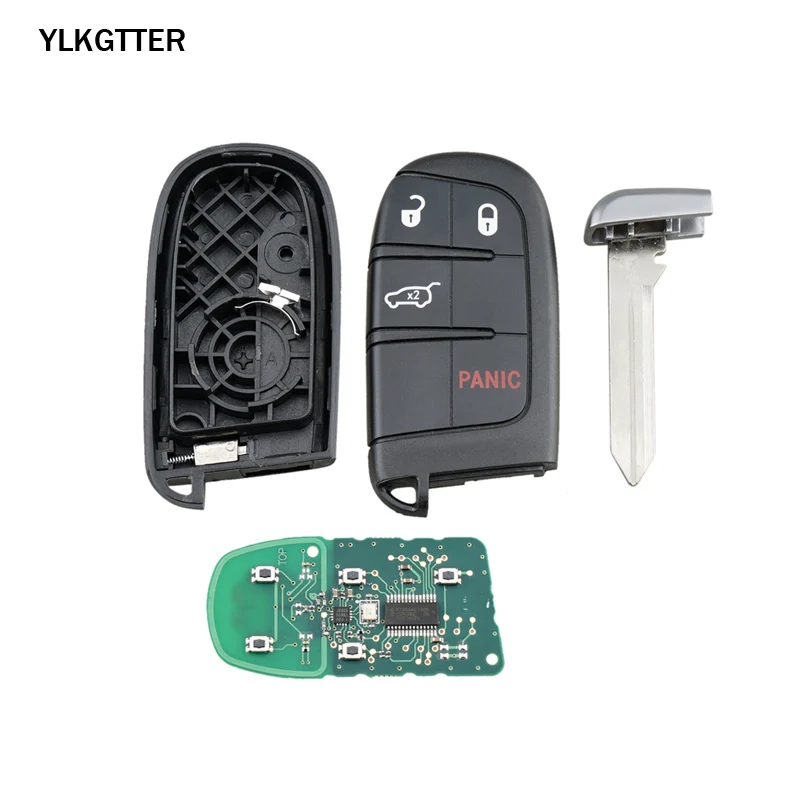 YLKGTTER 433 МГц удаленный БЕСКЛЮЧЕВОЙ вход смарт-ключ для DODGE/Chrysler/JEEP Grand Cherokee Бесконтактный комфорт-доступ без ключа-go