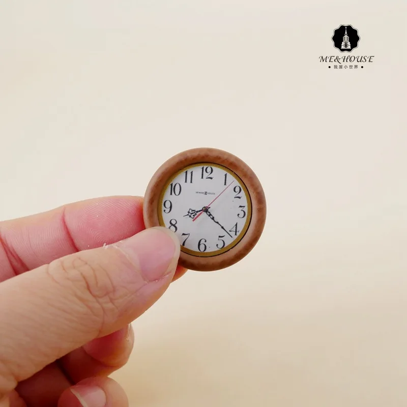 1: 12 кукольный домик мини аксессуары модель деликатес маленькие круглые часы