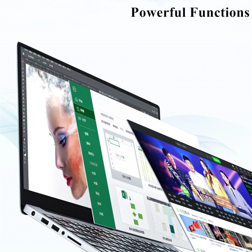 LHMZNIY Gaming laptop 15.6inch Metal Body Intel i7 6500U 16GB RAM 2G Dedicated Video Card Windows 10 Notebook Game Office Work