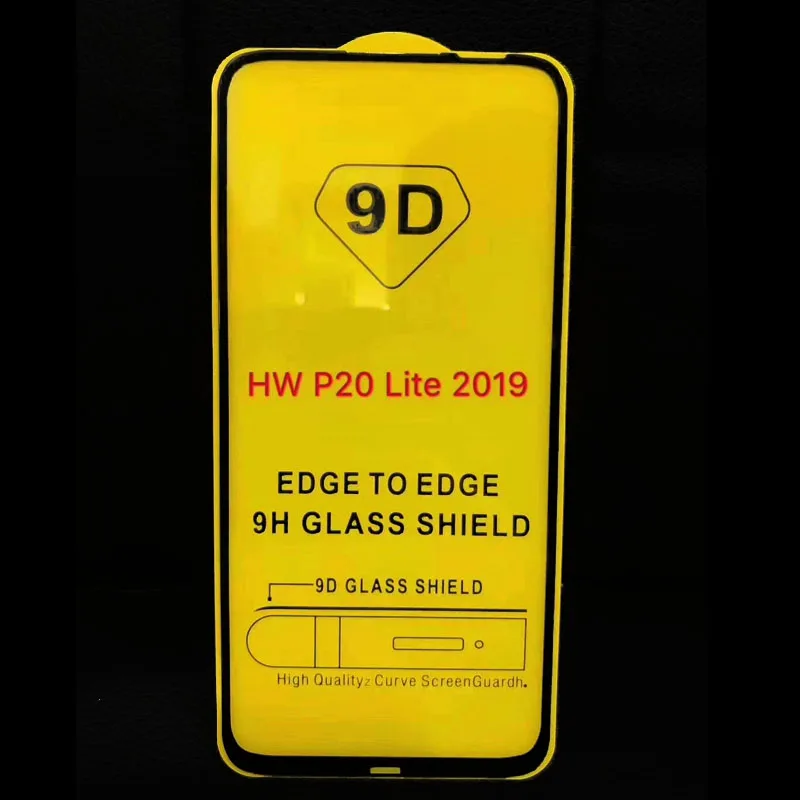 200 шт 9D полное клеевое закаленное стекло для huawei P Smart Z/P Smart Pro /P Smart /NOVA 5 T/Nova 6/5i/5Z 2.5D защита экрана