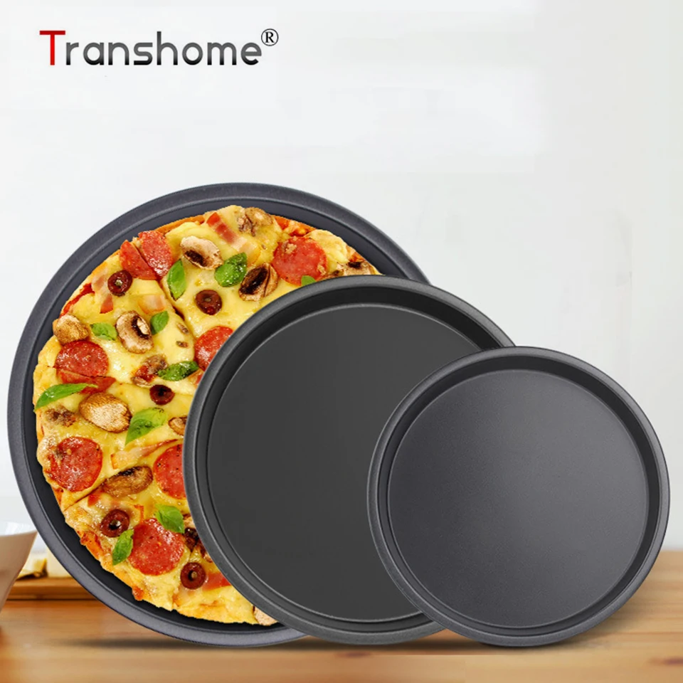 Transhome сковорода для пиццы из углеродистой стали антипригарный 7/8 дюймовый противень для пиццы Лоток блюдо для пиццы держатель посуды посуда инструменты для кухни дома