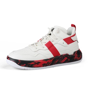 

New Arrival Men High Top Cushioning Basketball Shoes Lace Up Shockproof Sneakers Breathable Athletic Outdoor Sport Shoes Hombre