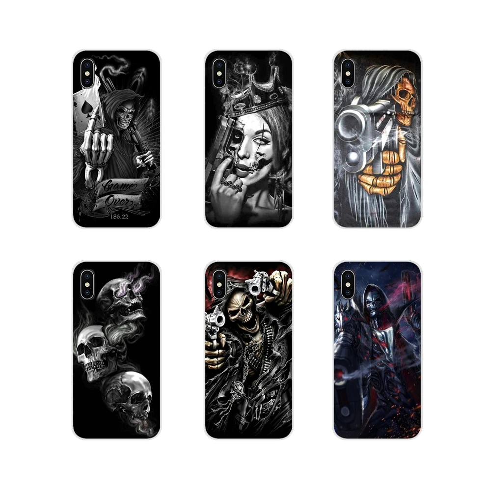 Роскошный чехол Grim Reaper Skull Skeleton для Oneplus 3T 5T 6T Nokia 2 3 5 6 8 9 230 3310 1 7 Plus 2017 2018 Чехлы