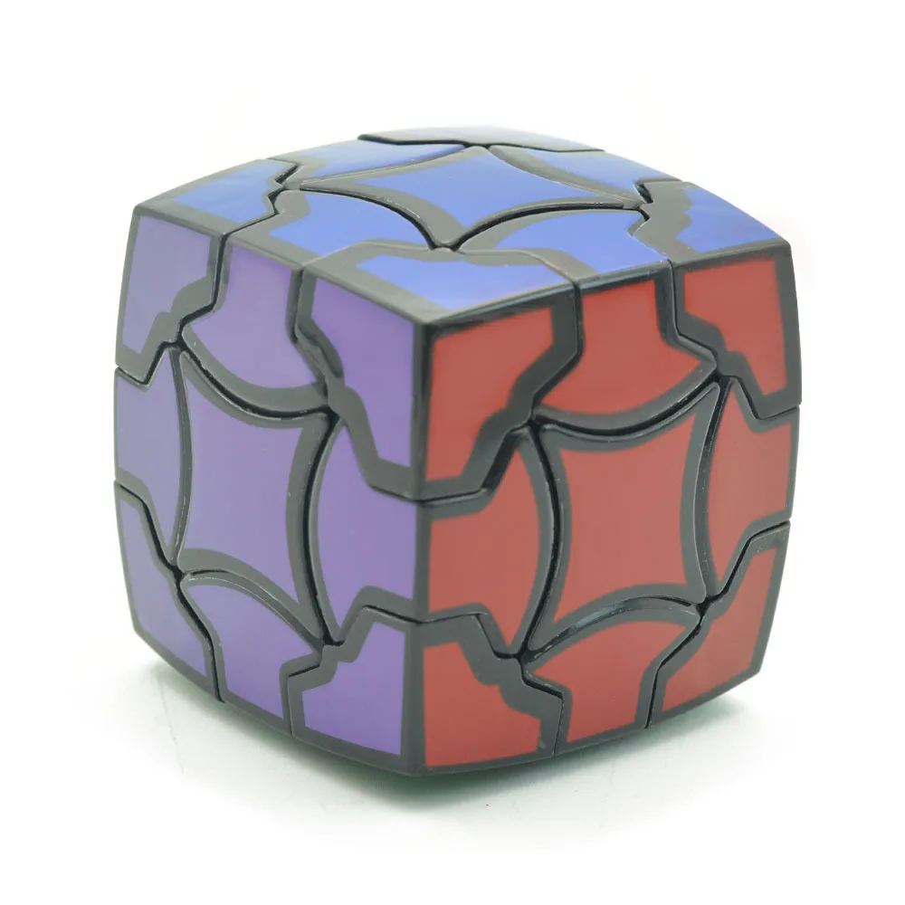 LeFun волшебный цветок Новинка 3x3x3 скоростной магический куб 55 мм черная наклейка красочная коробка обучающая головоломка Cubo magico игрушки