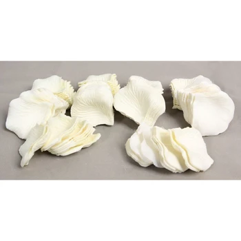 

New 1000X Silk Rose Petals for Wedding Party Decoration Confetti Beige