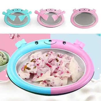 

Instant Ice Cream Maker Yogurt Sorbet Gelato Ice Roll Machine DIY Cream Home Ice Maker Pan Gadgets Kitchen For Kids B5O7
