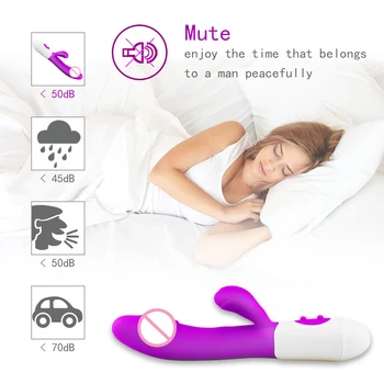 G Spot Rabbit Vibrator Sex Toys for Women Dildo Vibrators Vagina Clitori Massager Dual Vibration AV Stick Safe Sex Adult Product 5