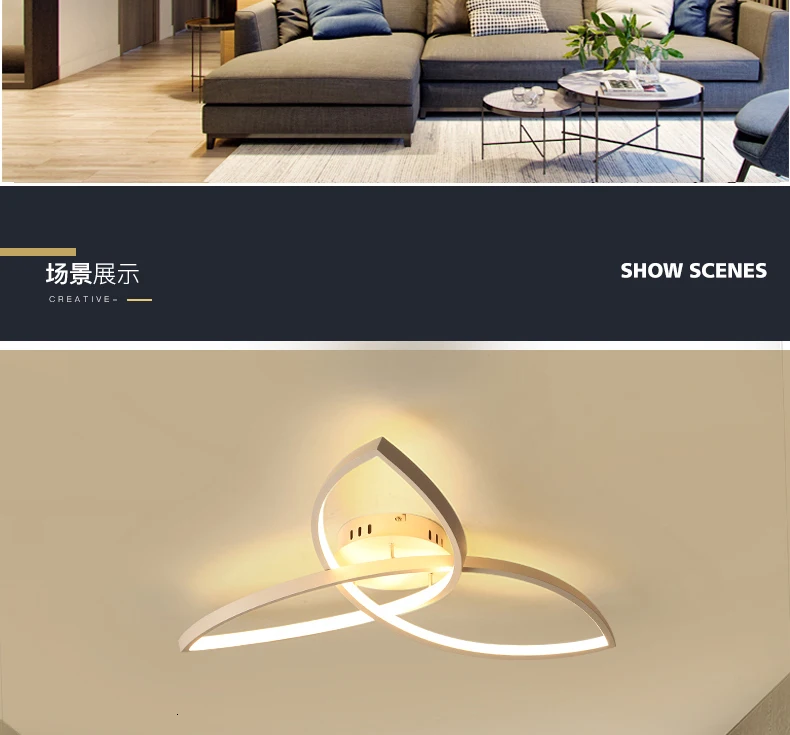 Chandelierrec современный светодиодный Потолочные светильники для Гостиная Украшения в спальню Домашнего Освещения Потолочных Ламп